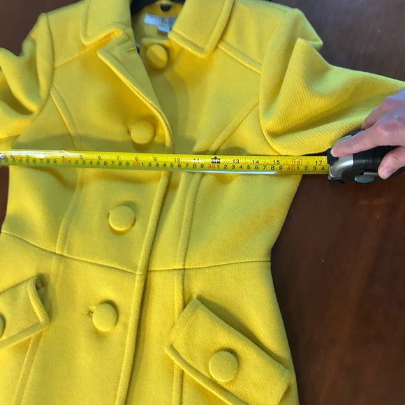 Boden Fit & Flare Wool Lottie Coat Yellow Size 2 - Picture 12 of 13